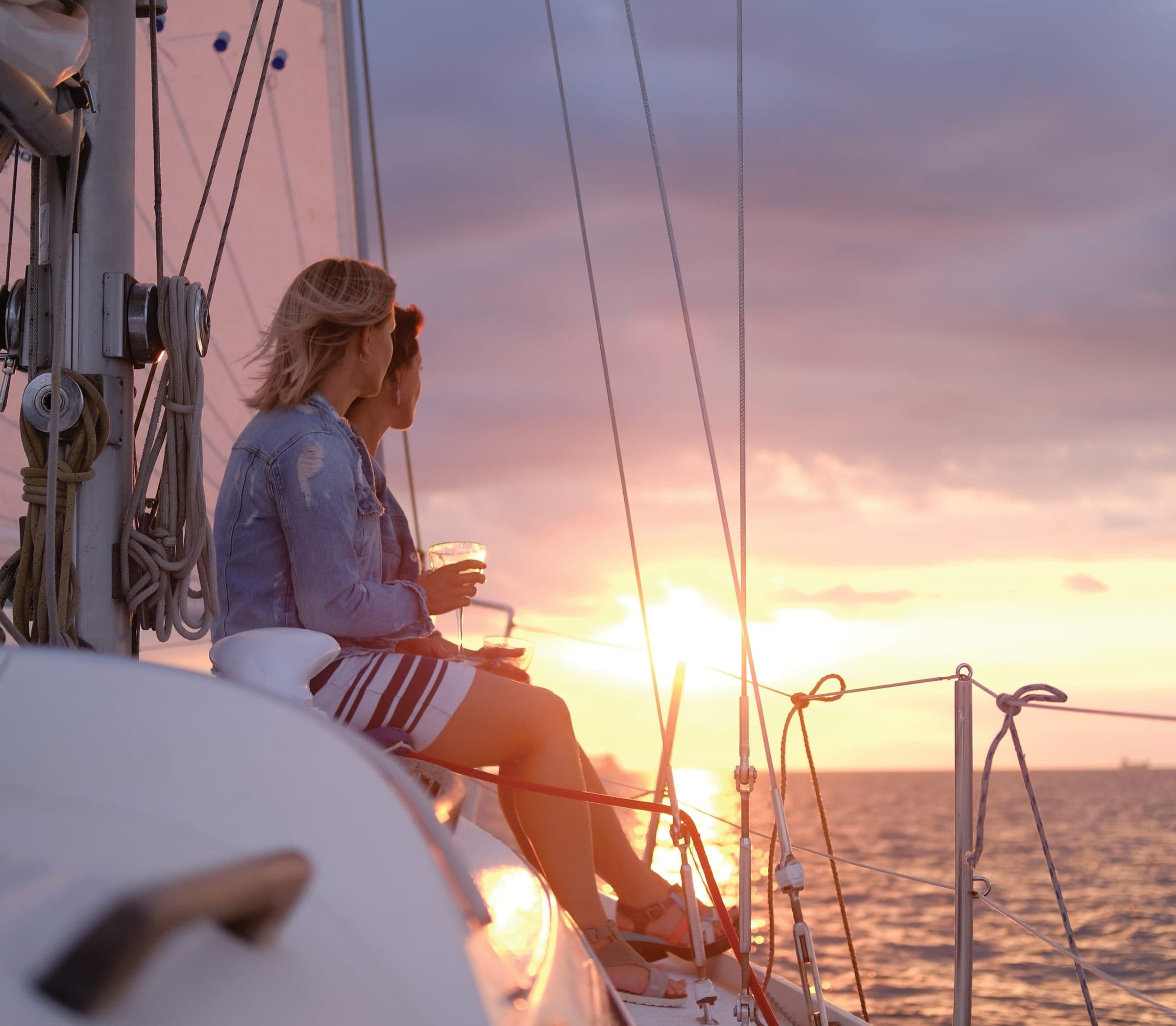 Sea Sunset & Champagne